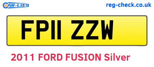 FP11ZZW are the vehicle registration plates.