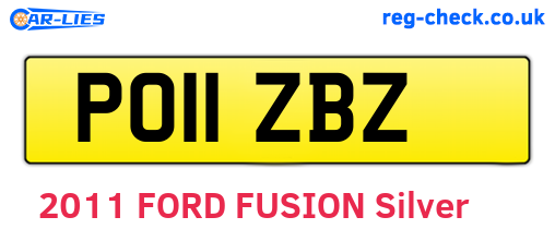PO11ZBZ are the vehicle registration plates.