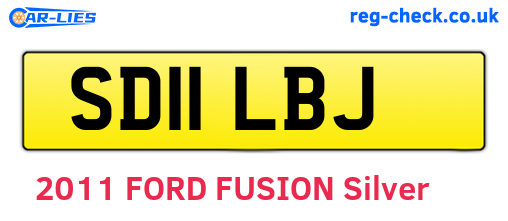 SD11LBJ are the vehicle registration plates.
