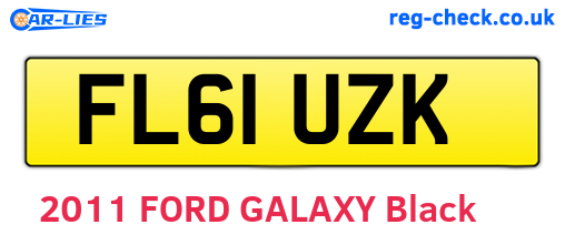 FL61UZK are the vehicle registration plates.