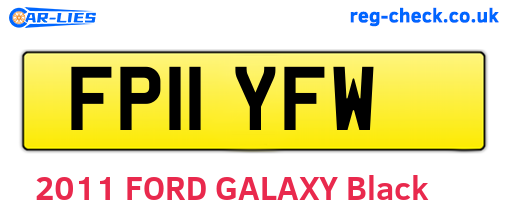 FP11YFW are the vehicle registration plates.