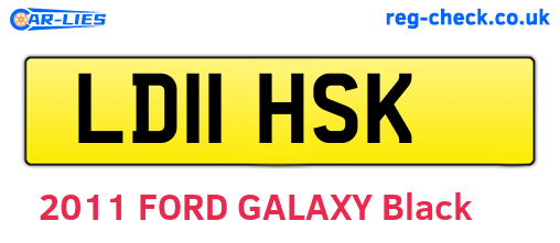 LD11HSK are the vehicle registration plates.