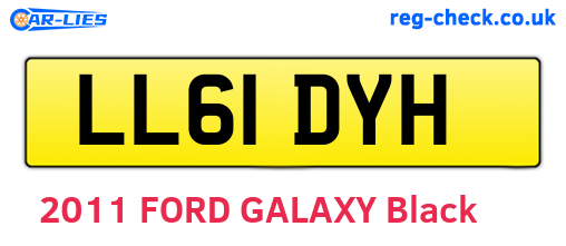 LL61DYH are the vehicle registration plates.
