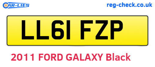 LL61FZP are the vehicle registration plates.
