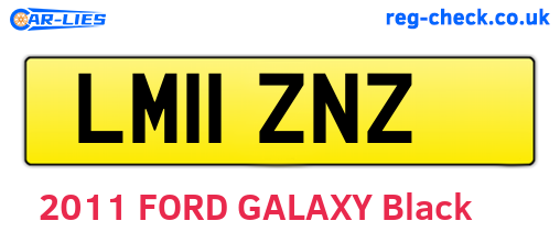 LM11ZNZ are the vehicle registration plates.