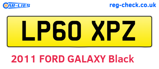 LP60XPZ are the vehicle registration plates.