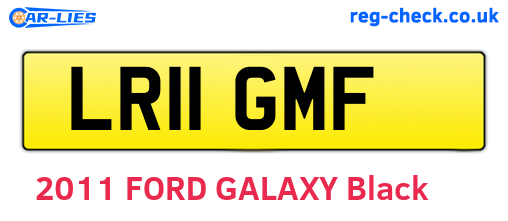 LR11GMF are the vehicle registration plates.