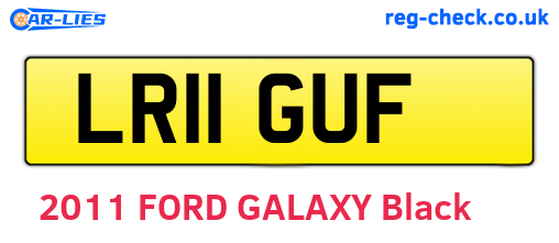 LR11GUF are the vehicle registration plates.