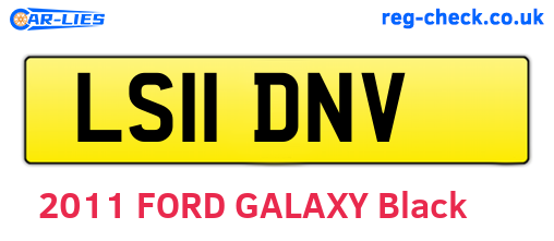 LS11DNV are the vehicle registration plates.