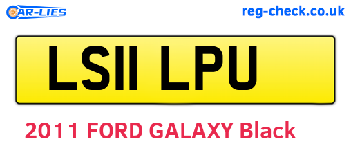 LS11LPU are the vehicle registration plates.