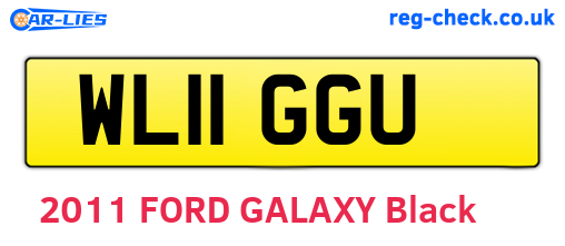 WL11GGU are the vehicle registration plates.