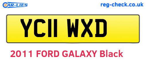 YC11WXD are the vehicle registration plates.