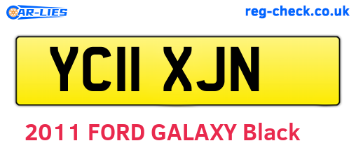 YC11XJN are the vehicle registration plates.