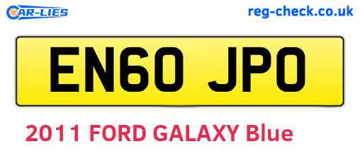 EN60JPO are the vehicle registration plates.