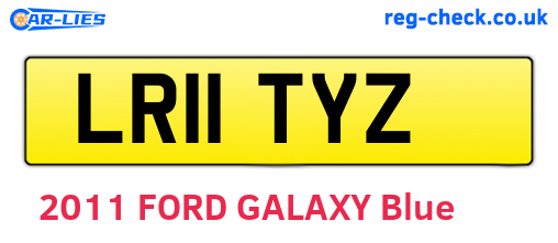 LR11TYZ are the vehicle registration plates.