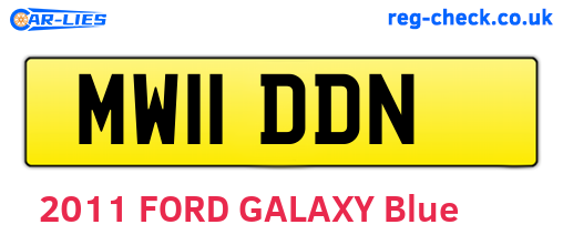 MW11DDN are the vehicle registration plates.