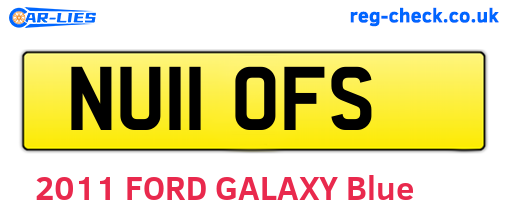 NU11OFS are the vehicle registration plates.