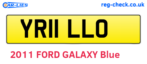 YR11LLO are the vehicle registration plates.