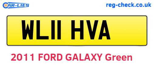 WL11HVA are the vehicle registration plates.