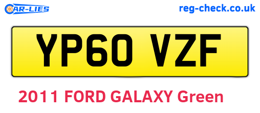 YP60VZF are the vehicle registration plates.