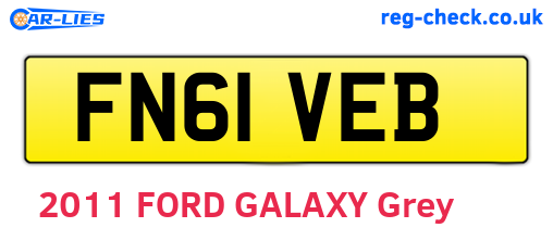 FN61VEB are the vehicle registration plates.