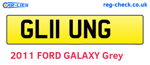 GL11UNG are the vehicle registration plates.