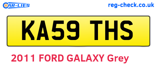 KA59THS are the vehicle registration plates.
