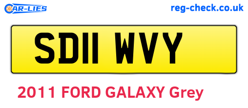 SD11WVY are the vehicle registration plates.