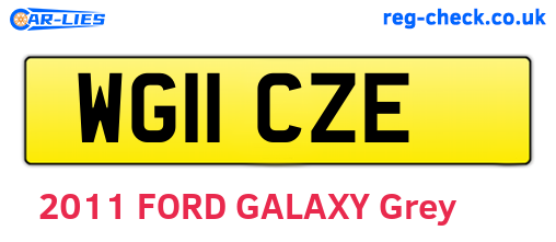 WG11CZE are the vehicle registration plates.