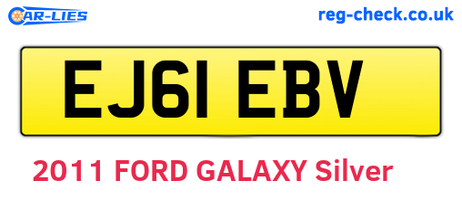 EJ61EBV are the vehicle registration plates.