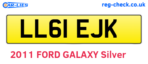 LL61EJK are the vehicle registration plates.