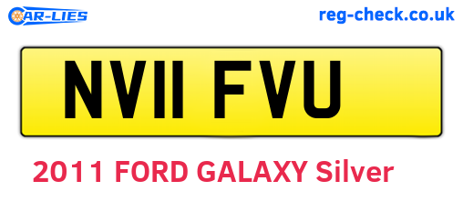 NV11FVU are the vehicle registration plates.