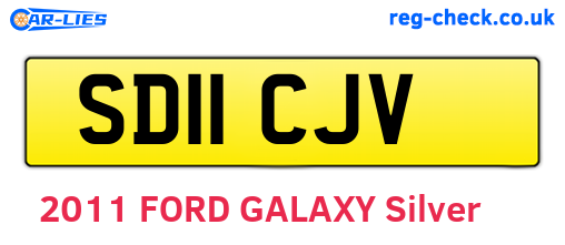 SD11CJV are the vehicle registration plates.