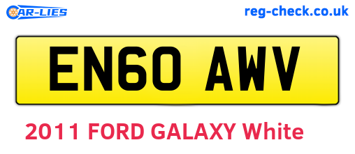 EN60AWV are the vehicle registration plates.