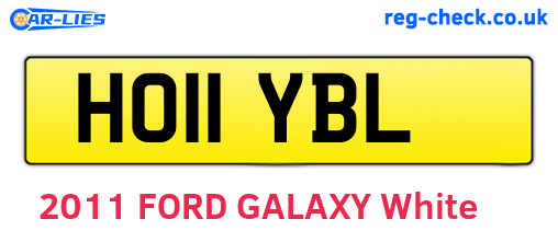 HO11YBL are the vehicle registration plates.
