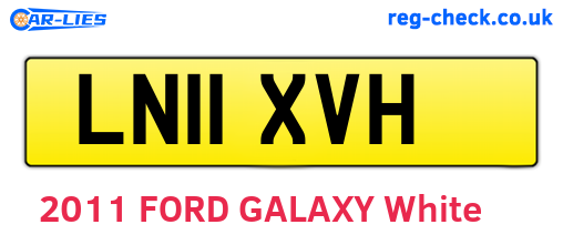 LN11XVH are the vehicle registration plates.