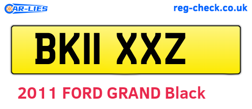 BK11XXZ are the vehicle registration plates.