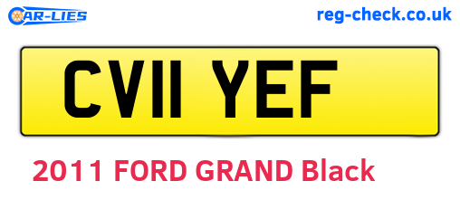 CV11YEF are the vehicle registration plates.