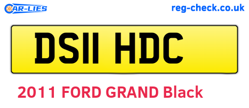 DS11HDC are the vehicle registration plates.
