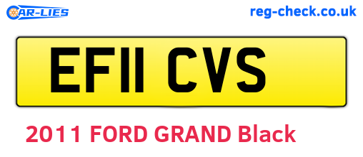 EF11CVS are the vehicle registration plates.