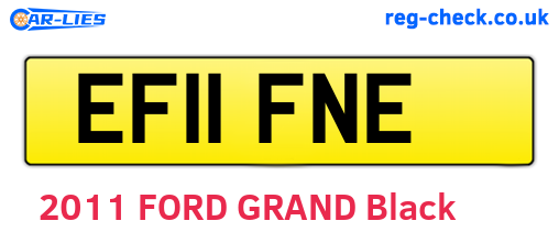 EF11FNE are the vehicle registration plates.