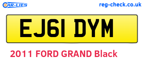 EJ61DYM are the vehicle registration plates.