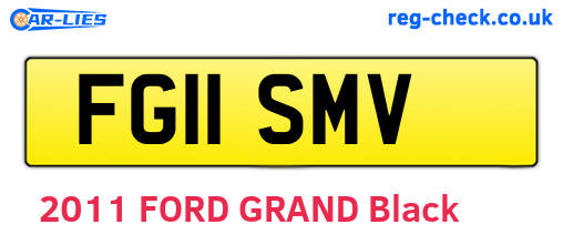 FG11SMV are the vehicle registration plates.