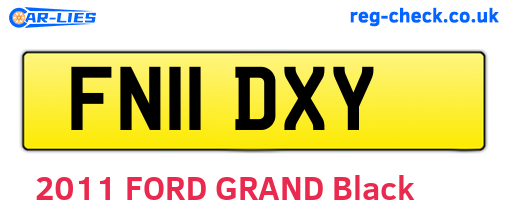 FN11DXY are the vehicle registration plates.