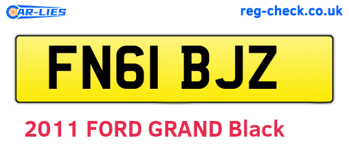 FN61BJZ are the vehicle registration plates.