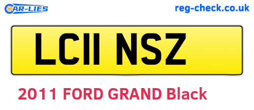 LC11NSZ are the vehicle registration plates.