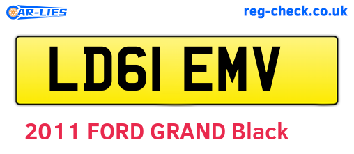 LD61EMV are the vehicle registration plates.