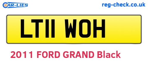 LT11WOH are the vehicle registration plates.
