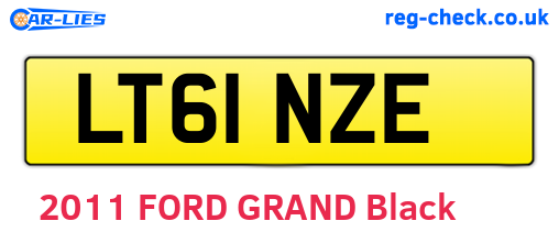 LT61NZE are the vehicle registration plates.
