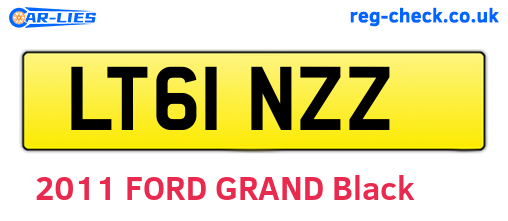 LT61NZZ are the vehicle registration plates.